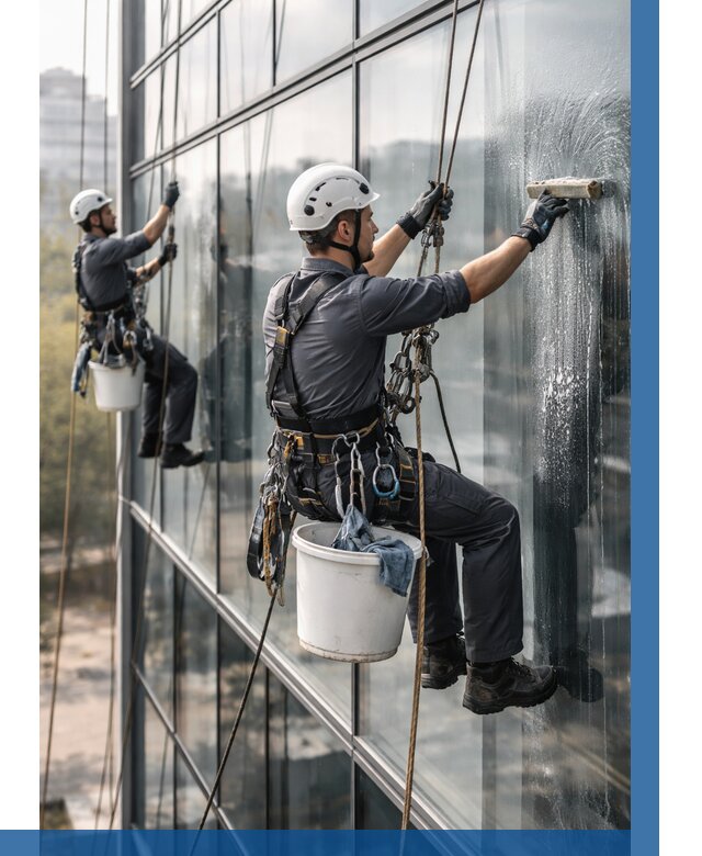 Мойка сплошного остекления в Пушкине, заказать от 325 р.| ВЫСОТНИК-Пшн