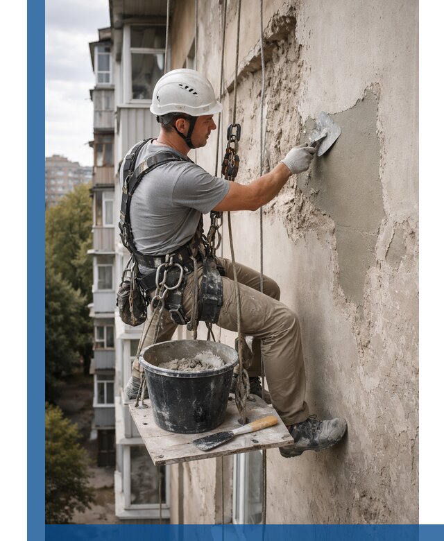 Восстановление фасадной штукатурки в Пушкине с гарантией качества