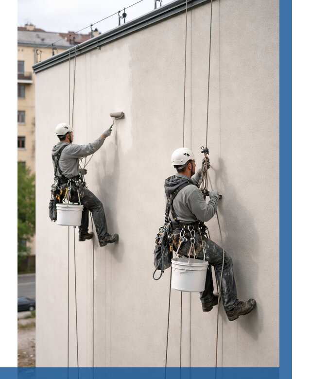 Покраска оштукатуренного фасада в Пушкине от 346 р. | ВЫСОТНИК-Пшн