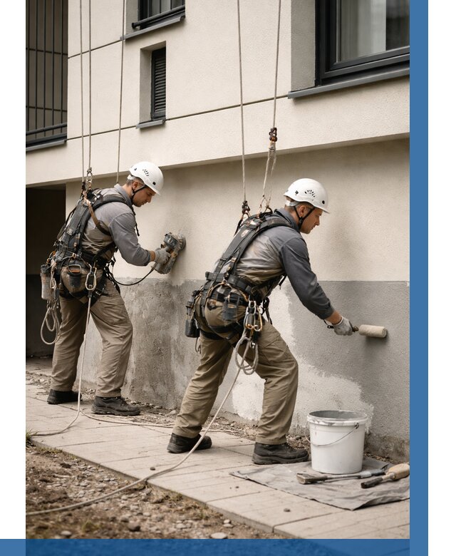 Окраска цоколя здания в Пушкине от 487 р. под ключ | ВЫСОТНИК-Пшн