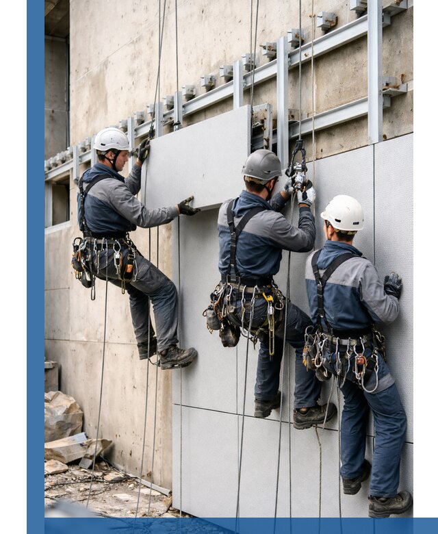 Монтаж вентилируемого фасада в Пушкине под ключ с гарантией качества