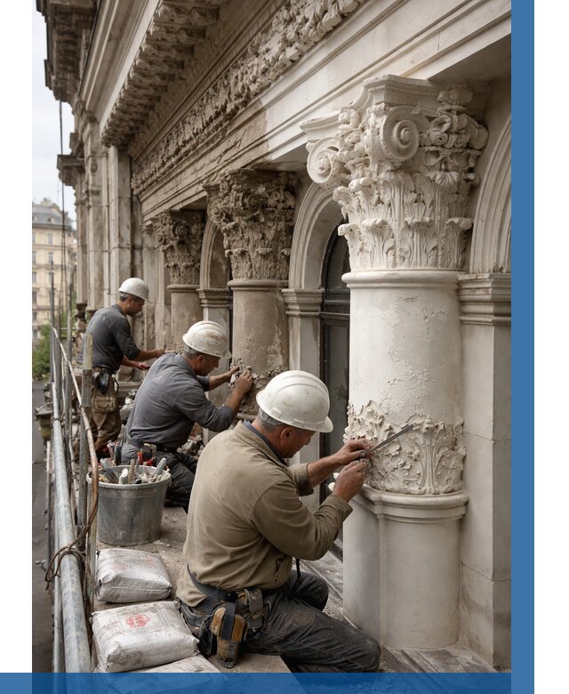 Реставрация фасадной лепнины в Пушкине от 2704 р. | ВЫСОТНИК-Пшн