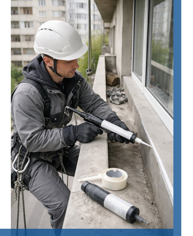 Герметизация швов лоджии в Пушкине от 4868 р. | ВЫСОТНИК-Пшн