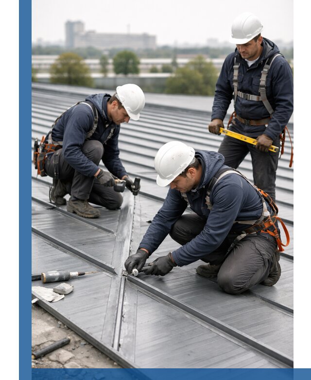 Ремонт фальцевой кровли в Пушкине срочно и качественно