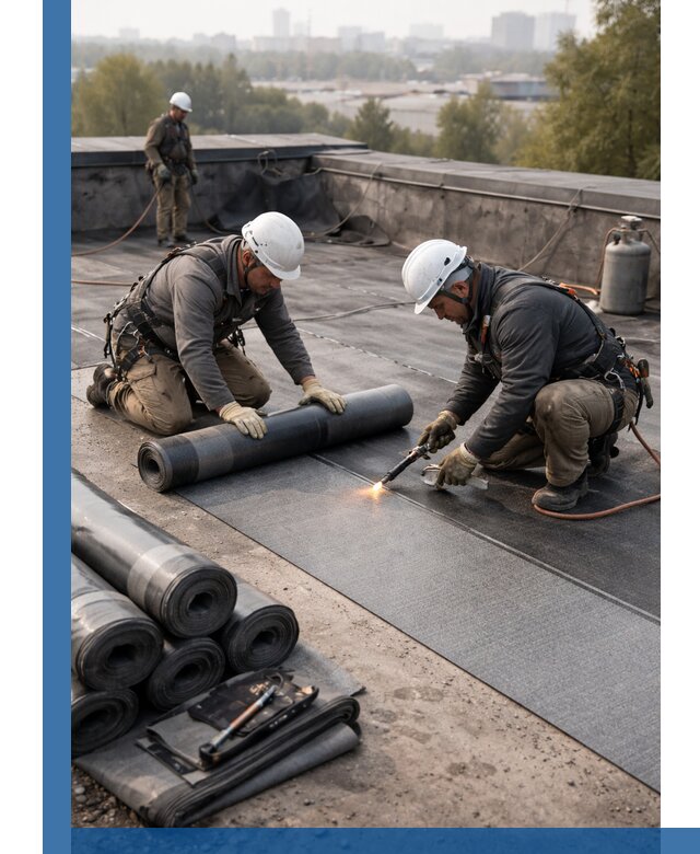 Монтаж мягкой кровли в Пушкине профессионально и надежно