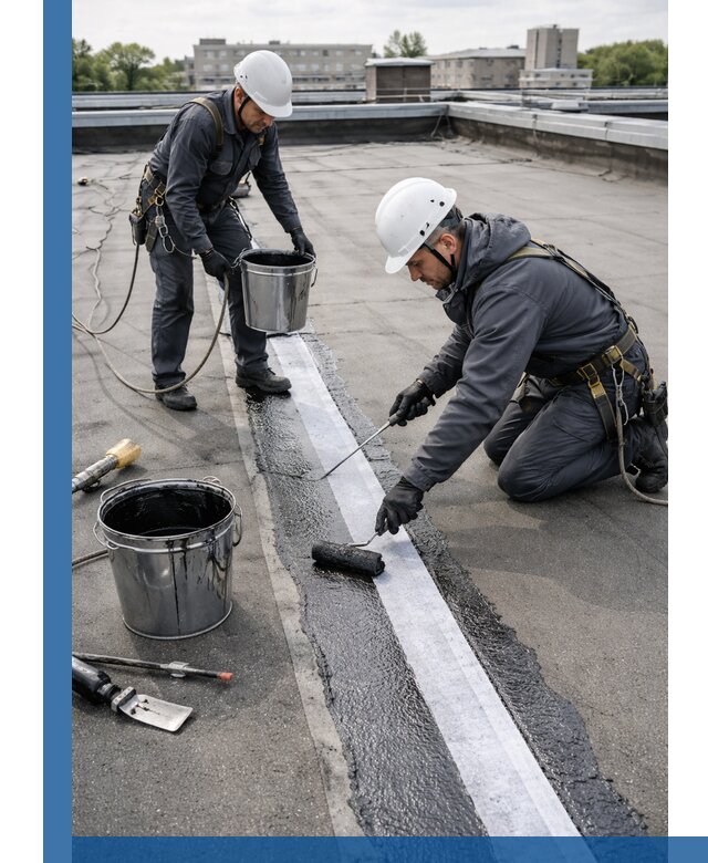 Гидроизоляция кровли мастикой в Пушкине надежная защита