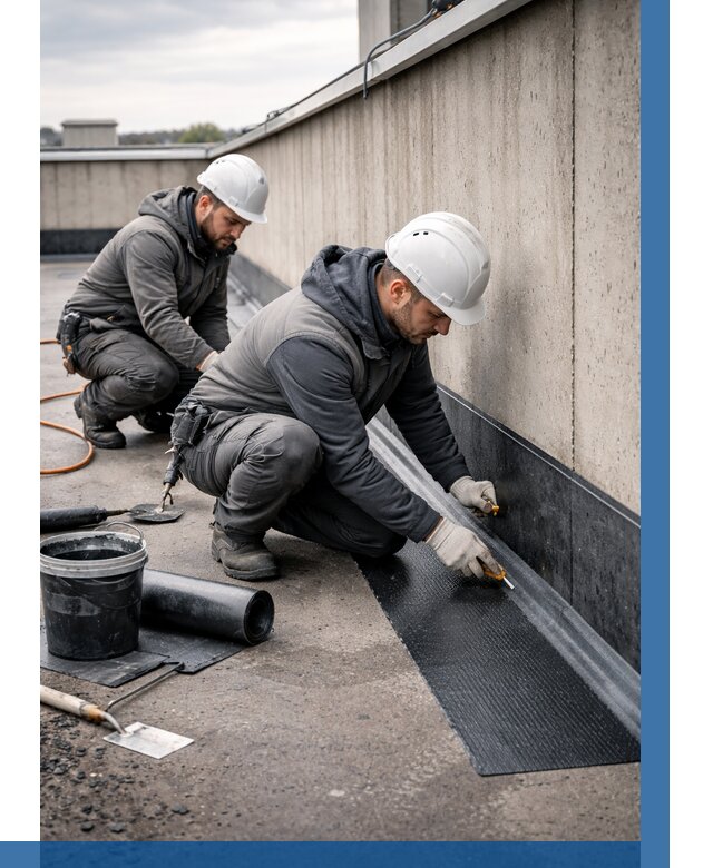 Гидроизоляция примыканий на кровле в Пушкине от 974 р. | ВЫСОТНИК-Пшн