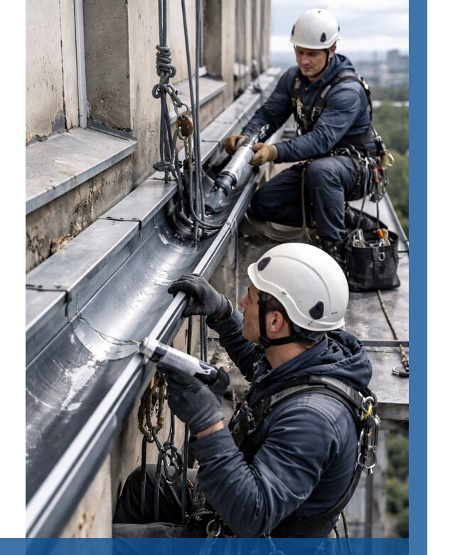 Ремонт водосточных желобов в Пушкине от 7031 р. | ВЫСОТНИК-Пшн