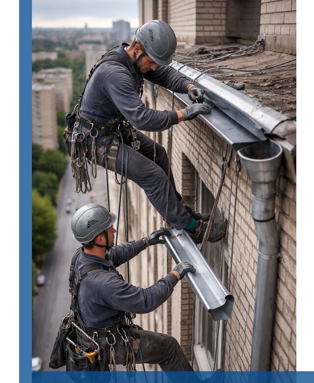 Ремонт водосточных желобов в Пушкине, быстро и качественно