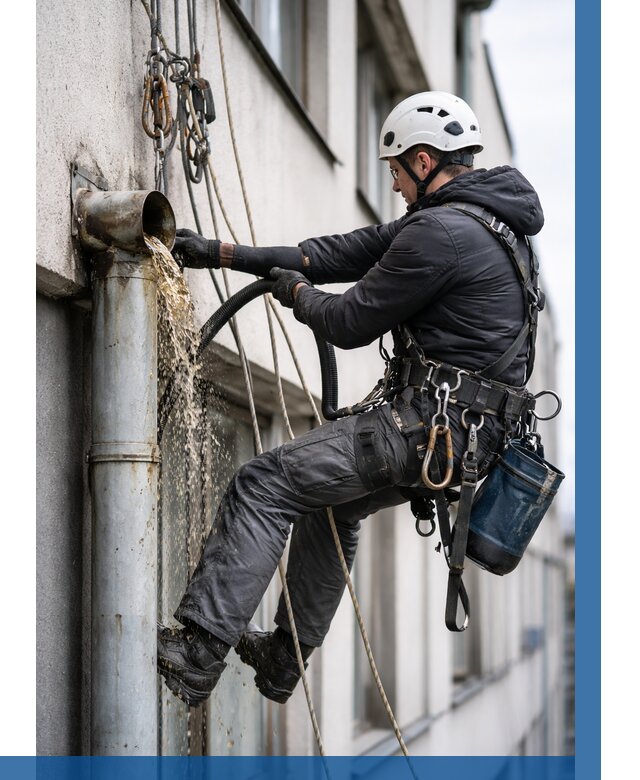 Прочистка водосточных труб в Пушкине от 3786 р. | ВЫСОТНИК-Пшн