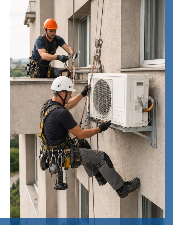 Монтаж внешнего блока кондиционера в Пушкине от 7031 р. | ВЫСОТНИК-Пшн