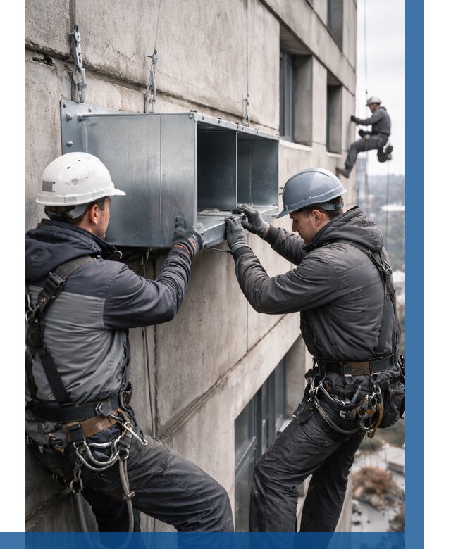 Монтаж вентиляционных коробов в Пушкине от 3245 р. | ВЫСОТНИК-Пшн