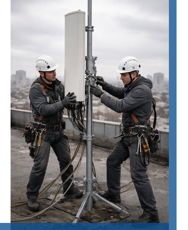 Монтаж антенн связи на крыше в Пушкине от 9194 р. | ВЫСОТНИК-Пшн