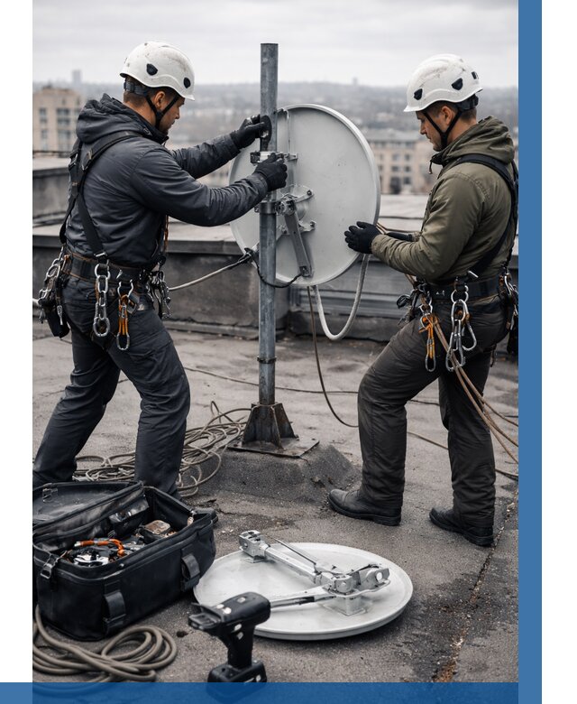 Демонтаж антенн на крыше в Пушкине от 4868 р. | ВЫСОТНИК-Пшн