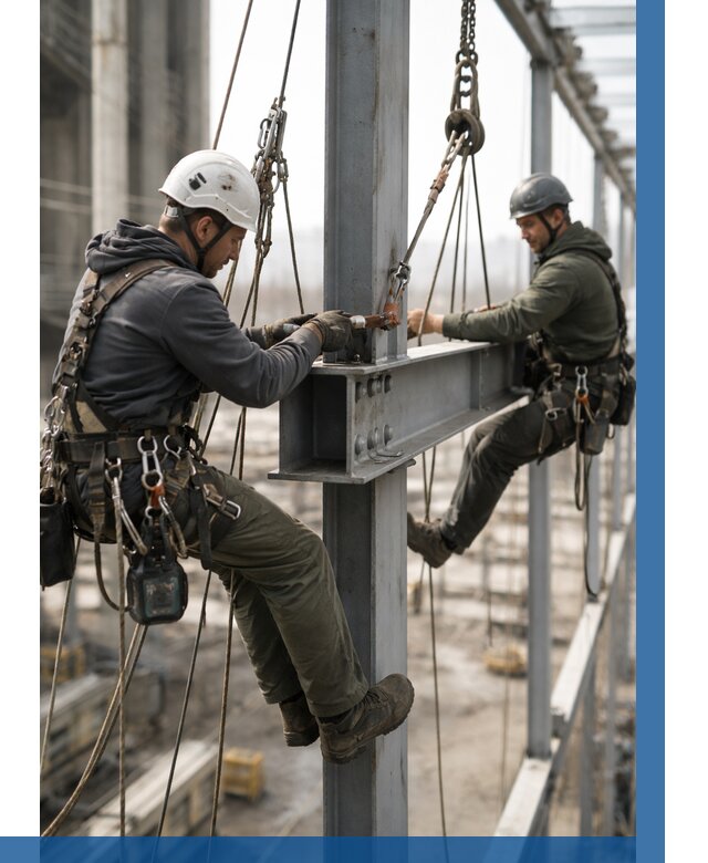 Монтаж металлоконструкций на высоте в Пушкине от 3786 р. | ВЫСОТНИК-Пшн