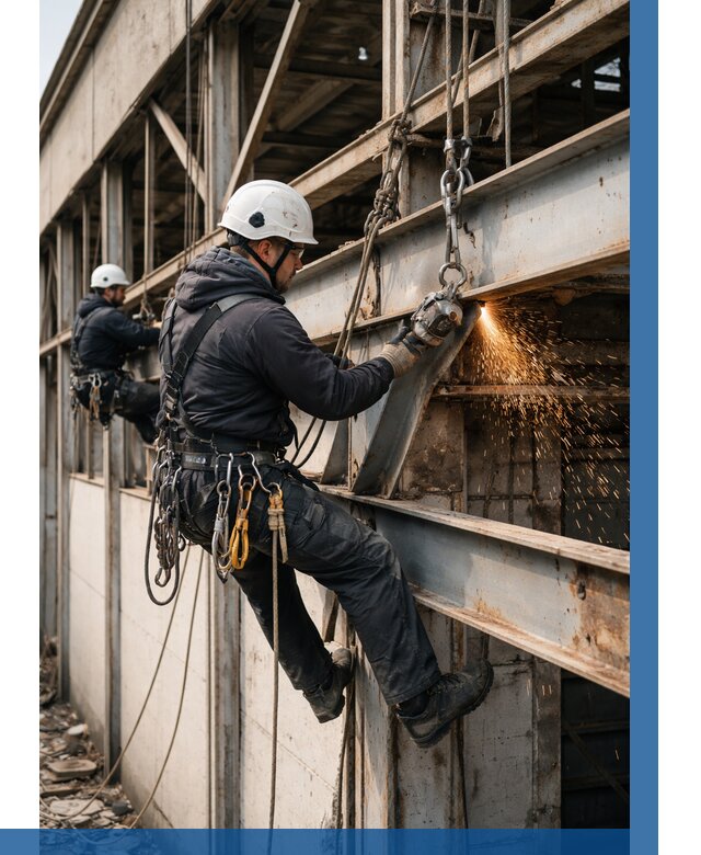 Демонтаж металлоконструкций на высоте в Пушкине от 7031р. |ВЫСОТНИК-Пшн