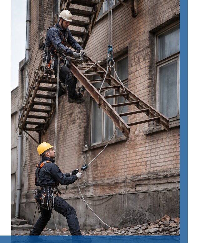 Демонтаж пожарной лестницы в Пушкине от 12980 р. | ВЫСОТНИК-Пшн