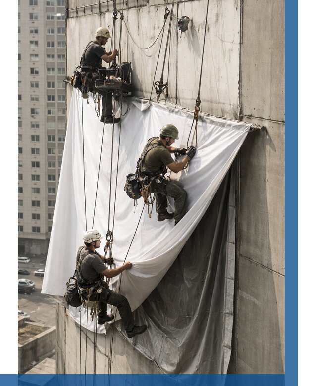 Замена баннерного полотна в Пушкине от 7031 р. | ВЫСОТНИК-Пшн—заказать