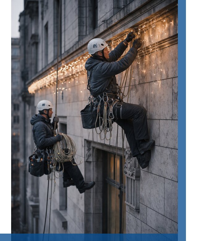 Монтаж новогодней иллюминации в Пушкине от 9194 р. | ВЫСОТНИК-Пшн