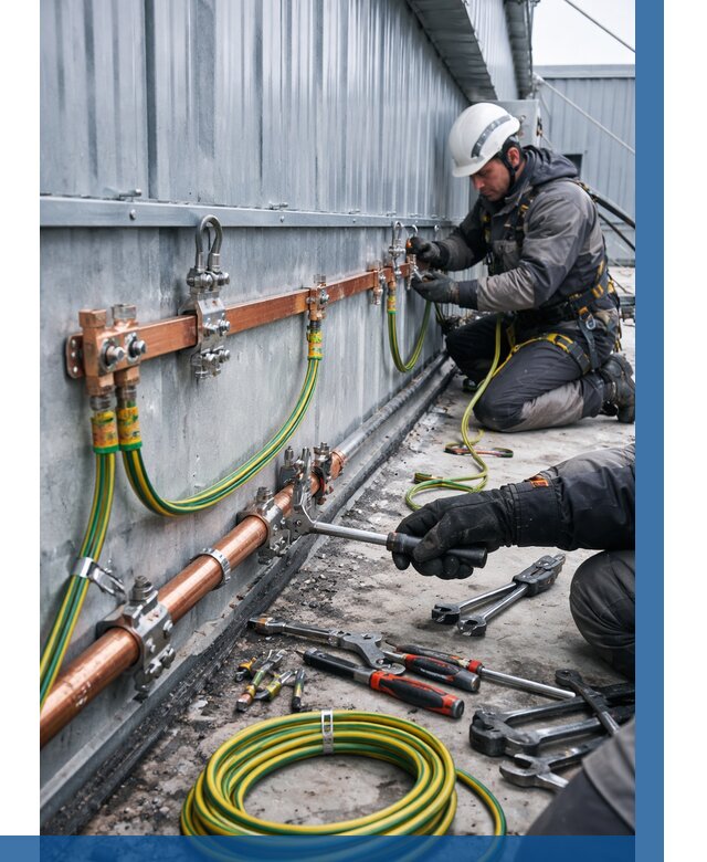 Монтаж заземления здания в Пушкине от 27043 р. | ВЫСОТНИК-Пшн