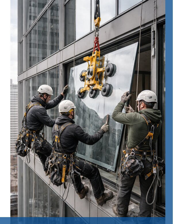 Фасадное остекление зданий под ключ в Пушкине от 10817 р. | ВЫСОТНИК-Пшн