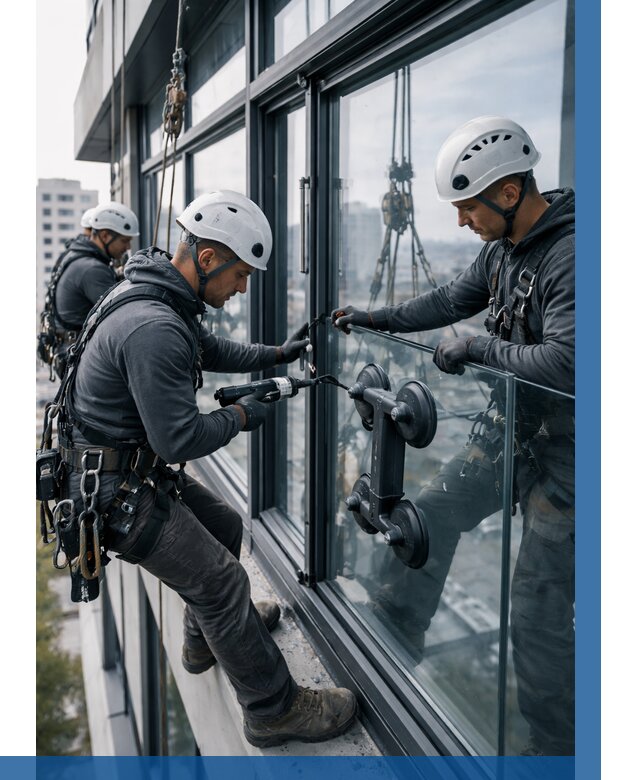 Витражное остекление зданий в Пушкине от 3786 р. | ВЫСОТНИК-Пшн