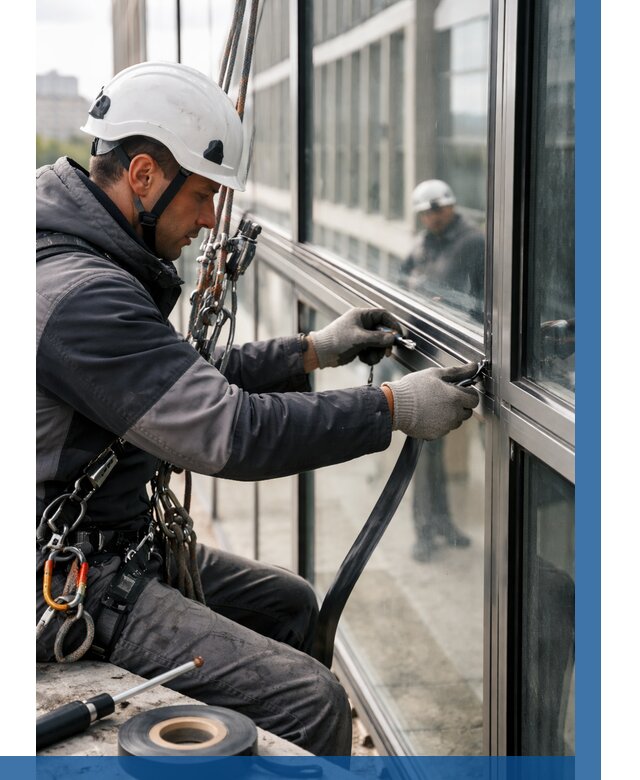 Ремонт витражных конструкций в Пушкине от 3786 р. | ВЫСОТНИК-Пшн