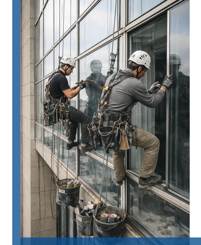 Ремонт витражных конструкций и фасадного остекления в Пушкине