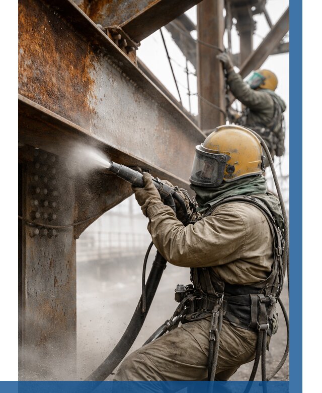 Пескоструйная очистка металлоконструкций в Пушкине по 649 р. ВЫСОТНИК-Пшн