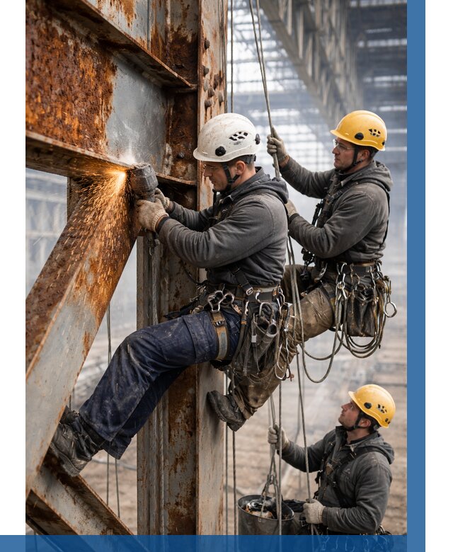 Зачистка металла от ржавчины в Пушкине от 379 р. | ВЫСОТНИК-Пшн