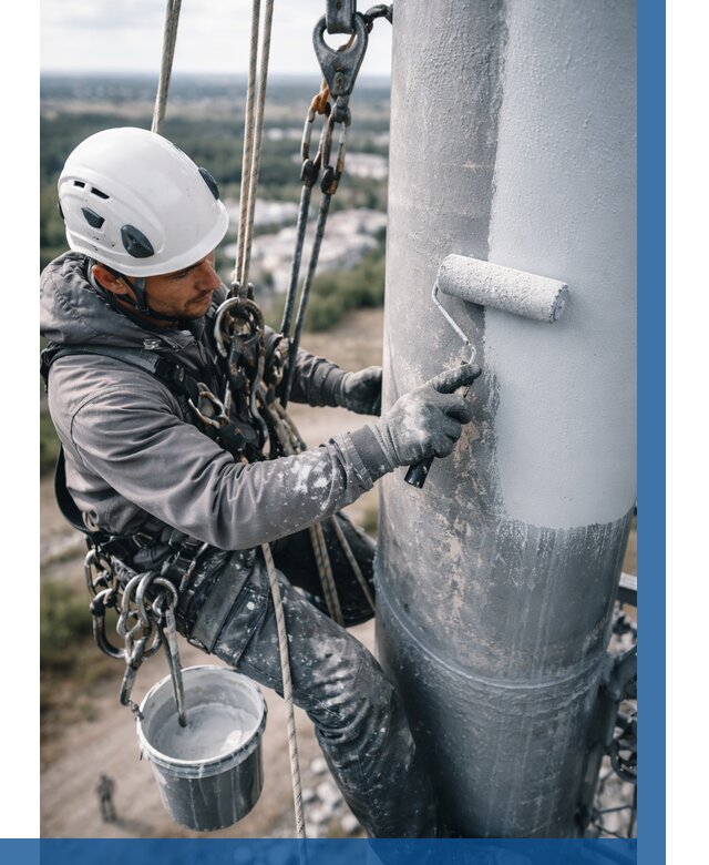 Покраска мачт связи под ключ в Пушкине от 919 р. | ВЫСОТНИК-Пшн