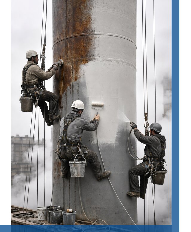 Покраска дымовых труб в Пушкине от 9194 р. | ВЫСОТНИК-Пшн