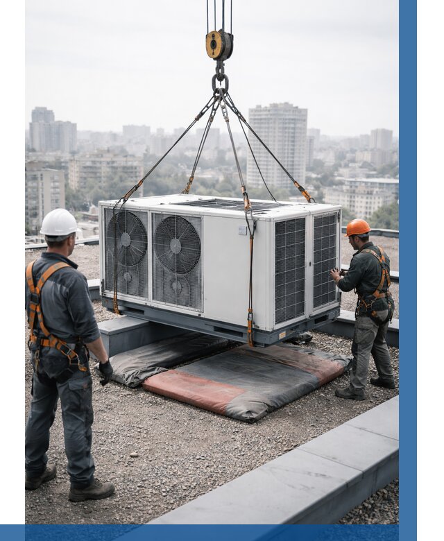 Подъем груза на крышу в Пушкине от 5409 р. | ВЫСОТНИК-Пшн заказать