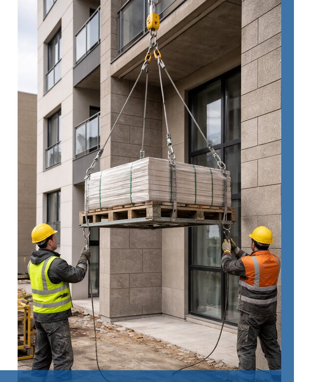 Подъем керамогранита на этаж в Пушкине от 3786 р. | ВЫСОТНИК-Пшн