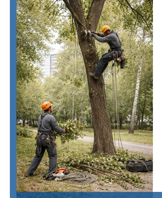 Санитарная обрезка деревьев в Пушкине, профессионально и безопасно
