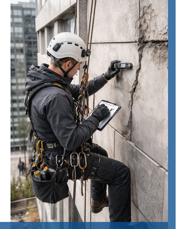 Обследование фасада альпинистами в Пушкине от 130 р. | ВЫСОТНИК-Пшн