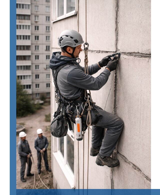 Обследование межпанельных швов и герметизация в Пушкине