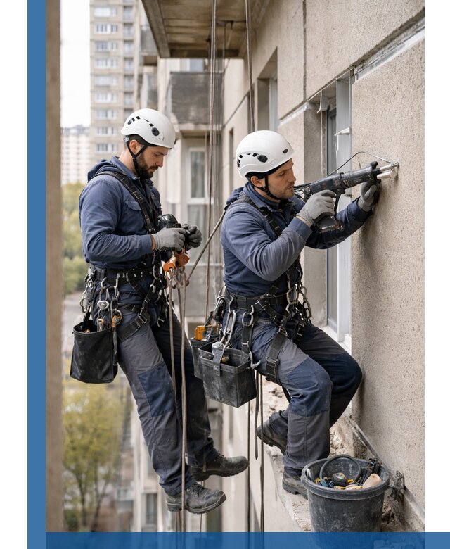 Промышленные альпинисты высотные работы и монтаж в Пушкине